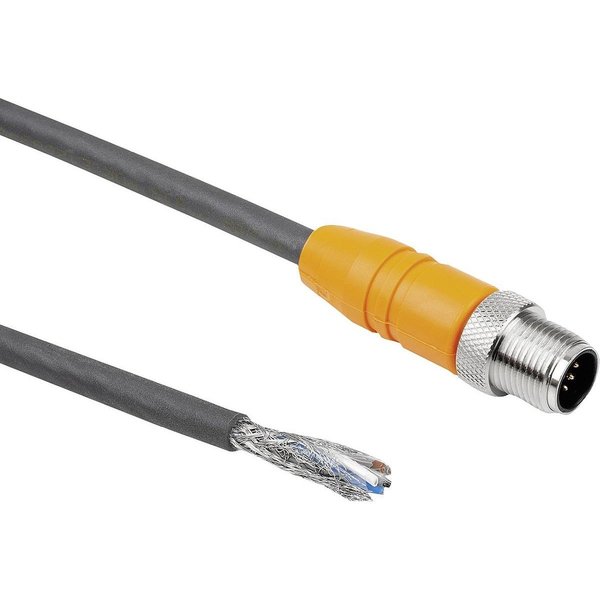 Kipp Connector, Shielded, Form:C Plugs Straight, M12X1, D2=14, 5, P=2000, N=5X0, 34 Mm², L2=46, 75, Tpu K1482.1235X2000